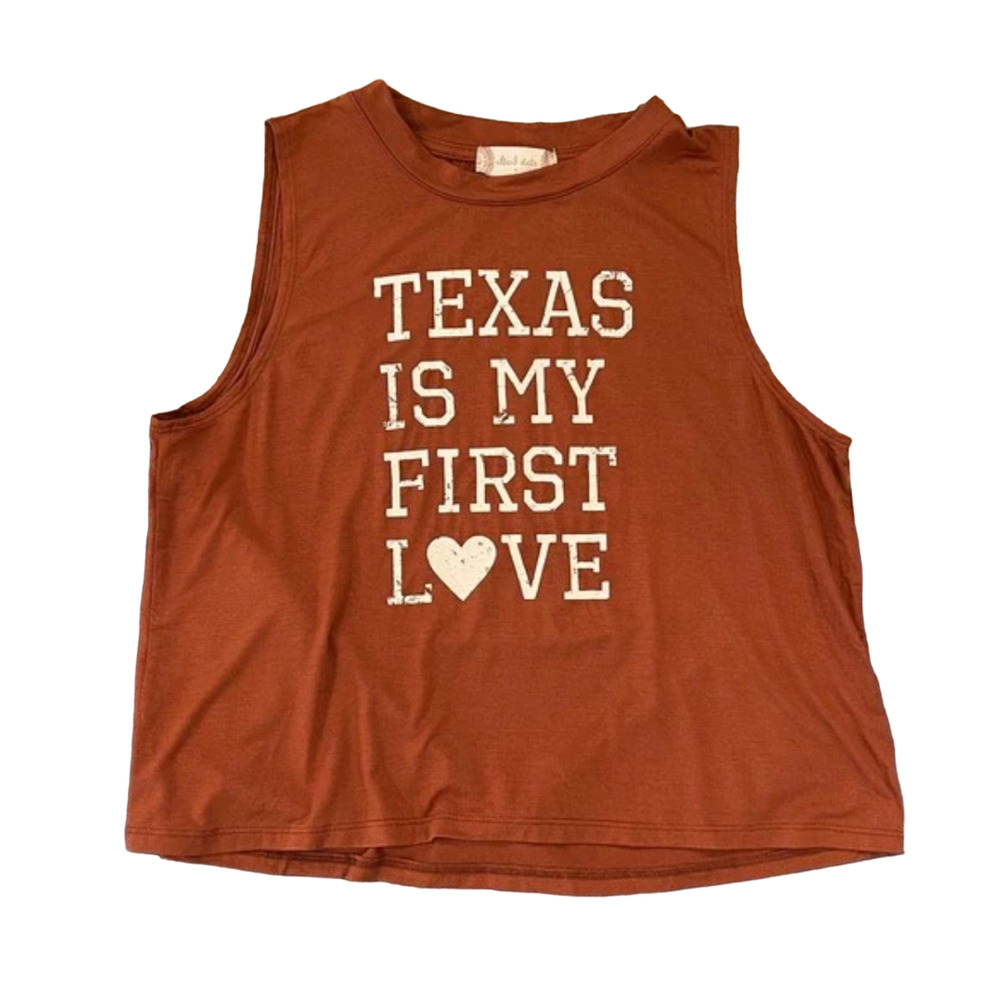 NWT Altar'd State University of Texas "Texas is my First Love Tank" Top -S